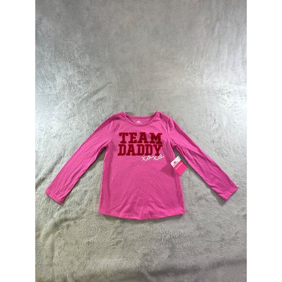 Way To Celebrate! Shirt Girls 4T Pink Team Daddy Xoxo Valentines Day NWT - Picture 7 of 8
